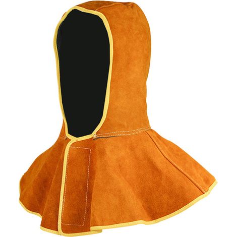 Capuchons de Soudeur Résistante à la Chaleur, Cagoule Soudure Sécurité en cuir (1/5)