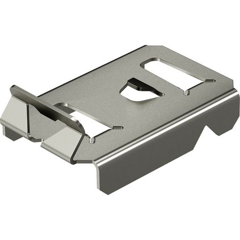 OBO Bettermann Pieza de sujeción para rejilla portacables para fijación de separador acero inoxidable, resistente al óxido A2 1.4310 brillante, tratad..., 6062282