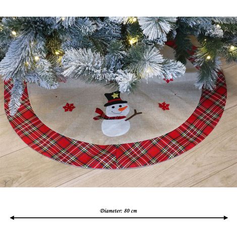 Christmas Tree Skirt Snowman 86 cm (1/5)