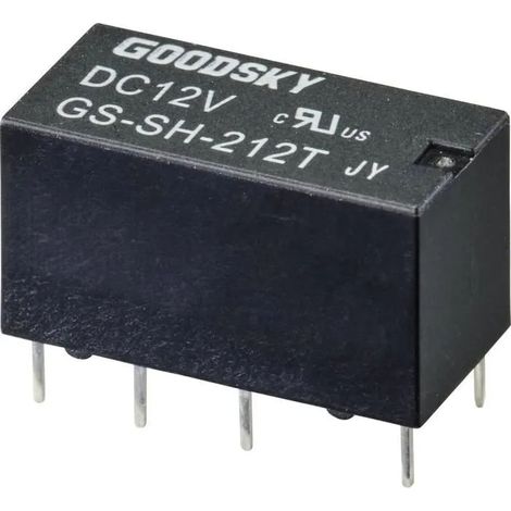 GOODSKY GS-SH-212T RELÉ PARA CIRCUITOS IMPRESOS 12 V/DC 2 A 2 INVERSORES (RT) 1 PZA(S) TUBO 2347597