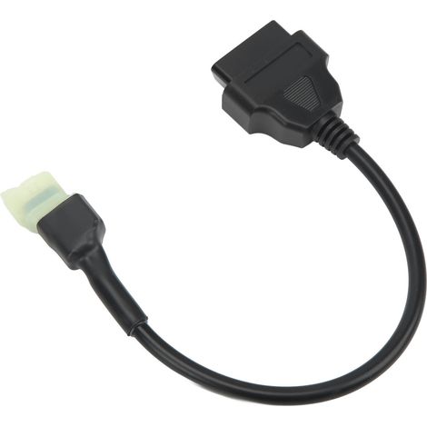 Adaptateur de diagnostic OBD2 16 broches vers 4 broches, câble connecteur pour scanner de code OBD, compatible avec la ligne K pour motos (1/5)