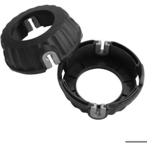 2pcs Couvercle tête débroussailleuse – P25 ABS durable – pour jardin et agriculture – Noir (1/4)