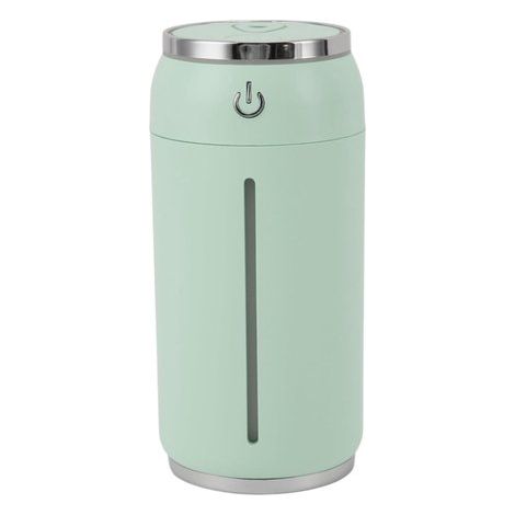 Mini humidificador portátil USB para coche con luz de 7 colores, temporizador y funcionamiento ultrasilencioso (verde, 141 x 64 mm). (1/5)