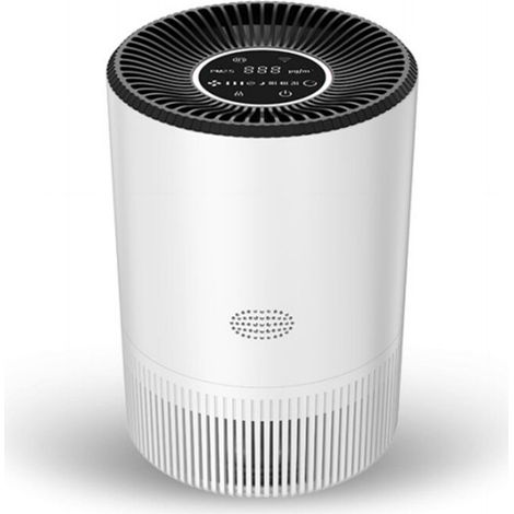 Desktop air purifier for home, office, bedroom and kitchen. Portable air purifier with timer and quiet setting. Filters dust. (1/5)