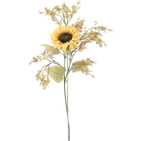 Lot de Fleurs artificielles avec Branche décorative crème 70 cm - Fleurs en Soie pour Vase - Décoration d'automne - Décoration de Table - Arrangement Floral - Plante Artificielle - Branche de (1/4)