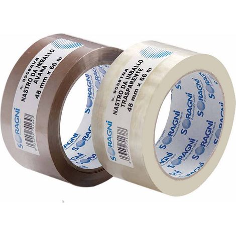 NASTRO PER IMBALLAGGIO mm 48 x mt. 66 avana Q.TA 36 mm 48 x mt. 66 avana