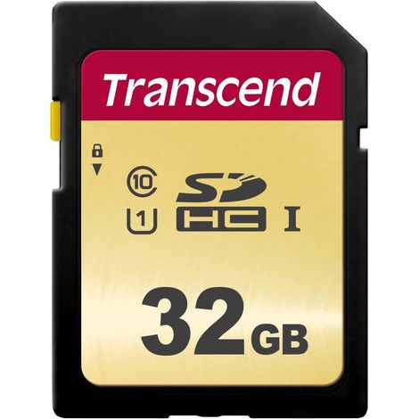 Tarjeta 32GB Trascend SDHC SDC500S 95/60 MB/s (1/2)