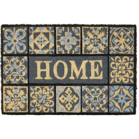 Zerbino in cocco con motivo a piastrelle, 60x40 cm (1/5)