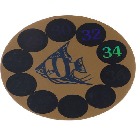 Thermomètre numérique autocollant pour aquarium, bande adhésive ronde pour jauge de température (1/5)