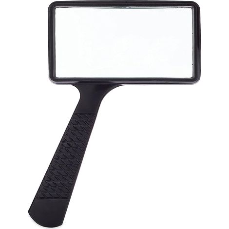 Loupe de Poche rectangulaire (grossissement x3) - Lentille en Verre résistant aux Rayures - Grande Zone de visualisation Horizontale (1/5)