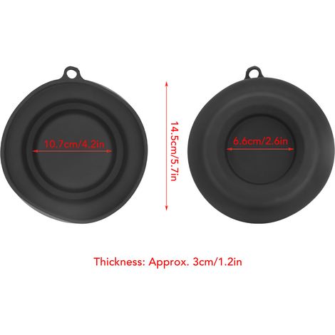 Ortviai Support pour couvercle Ninja Foodi – en silicone noir, 4,2 pouces, compatible 5/6,5/8 qt (1/4)