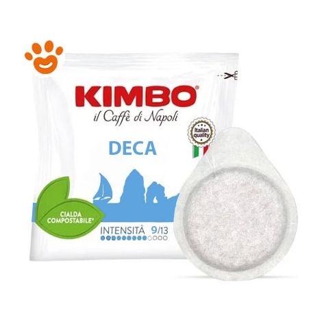 Kimbo Caffè Cialde ESE 44 -
 Dek decaffeinato - Confezione 50 Cialde -