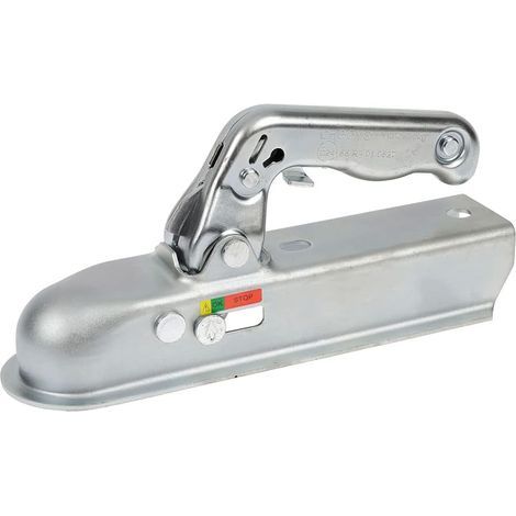 LaBlanc – Anhängerkupplungskopf, 50 mm quadratische Anhängerdeichsel, Kompatibel mit allen Arten von Anhängerkupplungen mit Durchmesser. 50 mm, Zugkraft 750 kg, Abstand Befestigungsmittelpunkt 80 mm