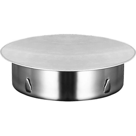 Couvercle de conduit de fumée sécurisé en acier inoxydable de 180 mm, joint d'étanchéité pour ventilation domestique, chapeaux de cheminée en acier inoxydable à usage multiple pour produits ménagers (1/5)
