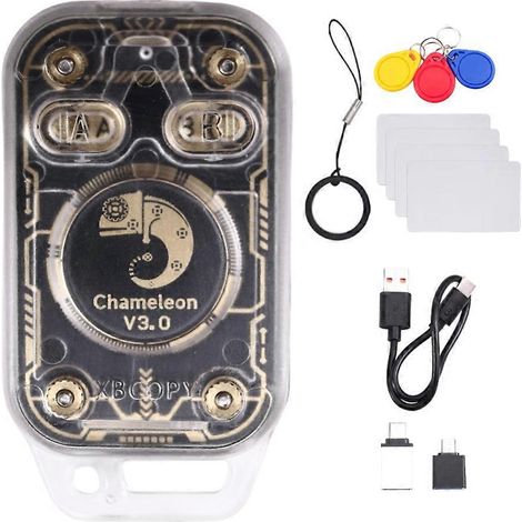 Chameleon V3.0 RFID-Chip-Lesegerät-Emulator + 4 CUID-Karten / 3 UID-Schlüsselanhänger, 125K 13,56 MHz, NFC-ID-IC-Tag-Kopierer, Lese-/Schreibgerät (1/5)
