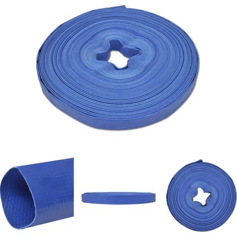 The Living Store Flachschlauch 100 m 1 PVC - Schläuche & Leitungen
