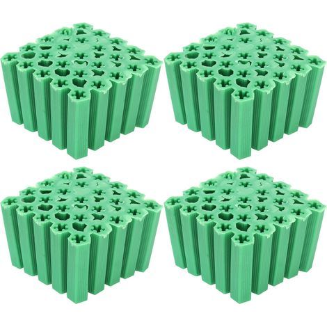 M6 green plastic expansion anchors, pack of 100 pieces for wall mounting (1/5)