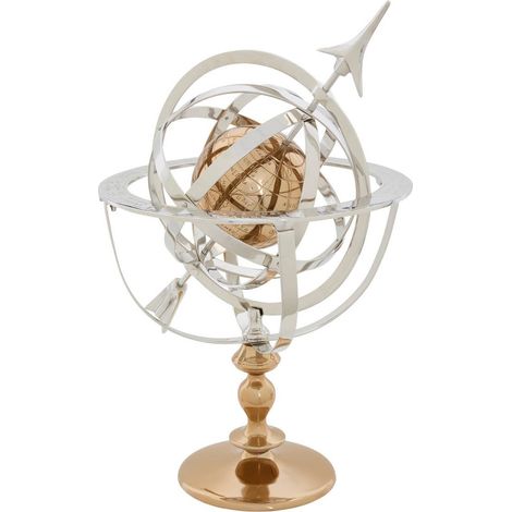 Armillarglobus Nell H. 59 cm, silberfarben - Atmosphera créateur d'intérieur (1/2)