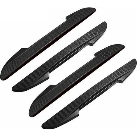 Lot de 4 protections de bord de portière de voiture, Mmgoqqt, PVC, anti-rayures, élastiques, 148 x 16 x 9 mm, noires (1/5)
