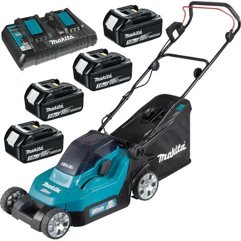Makita DLM382PF4 18v / 36v LXT Cordless Lithium Battery Lawn Mower 4 x 3.0ah