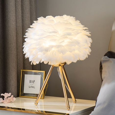 Lampe de table LED triangulaire en or avec bouton poussoir, lumière tamisée, veilleuse décorative pour bureau, chevet, prise UE, type 1. (1/3)