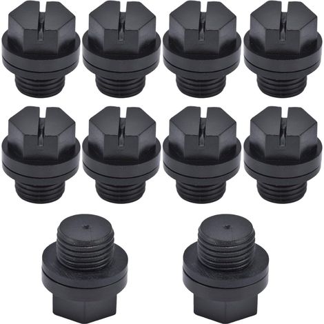 Sollbry Tapón de drenaje para piscina, 10 piezas, acabado fino, funcionamiento sencillo, material de goma, tapón de piscina de pequeño volumen. (1/5)