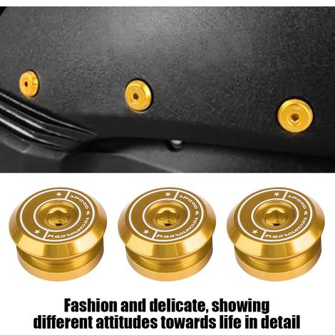 3 Vis de Couvercle Décoratif de Filtre à Air Moto pour Yamaha Xmax300 2017-2018 (Doré) (1/5)