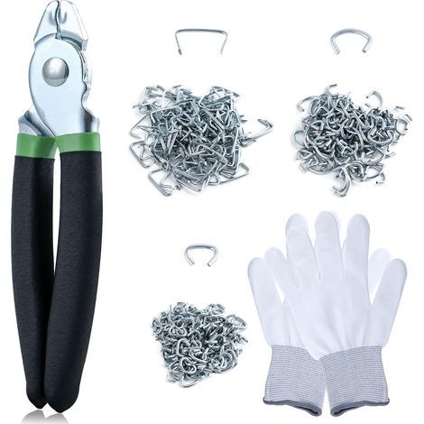 Kit de Pinces à Anneaux de Porc 360pcs Anneaux d'Angle pour Animaux, Tailles 3/8 (1/5)