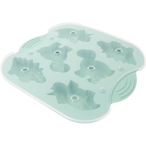 Moules à gâteaux en forme d'animaux, en silicone vert, faciles à nettoyer, adaptés à la préparation de gâteaux à la maison. (1/3)