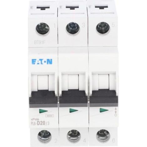 Interruttore automatico 3P D 20A 6kA AC PL6-D20/3 286614