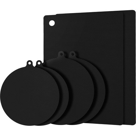 Lot de 6 Protection Plaque Induction,0,7 mm Tapis de Protection en Silicone pour Induction,rotege Plaque de Cuisson Anti-Rayures,antidérapants (1/5)