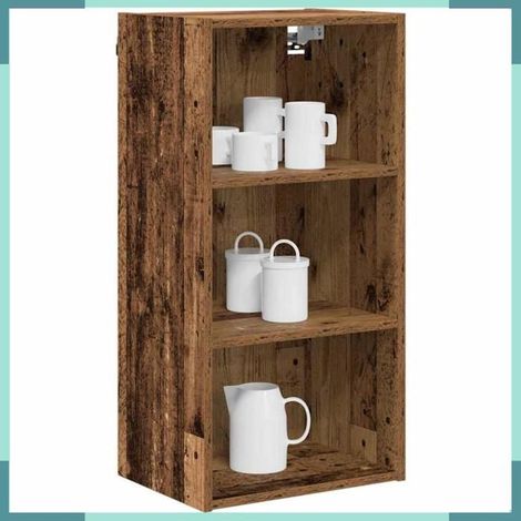 Armoire suspendue - 884448 - Bois ancien - Bois d'ingénierie - 40 x 29,5 x 80 cm (1/5)