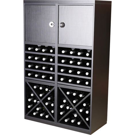Combinacion Botellero Merlot 64 botellas y puertas (1/3)
