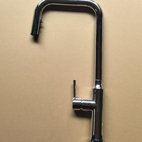 304 Stainless Steel Hot and Cold Concealed Pull-Out Faucet for Household Kitchen Sinks and Dishwashers -- Electroplated by Da Gao Yi