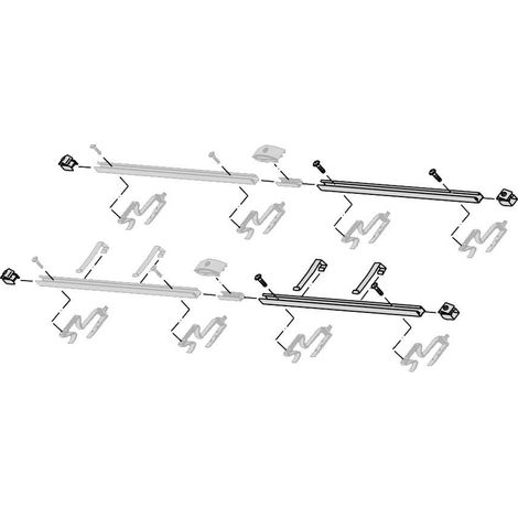 Bosch Accessori Collettori piani FKA 5-2 Kit base per montaggio su tetto verticale, 8718531017