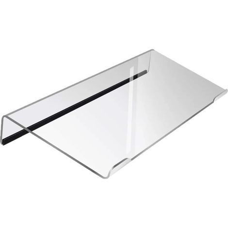 Support Clavier Incliné - Acrylique Transparent Ergonomique - Plateau Souris Intégré - Pour Bureau Maison École - 1 Pièce (1/5)