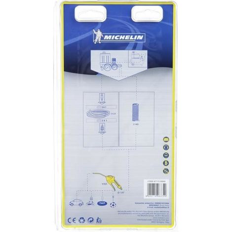 MICHELIN CA-6711510000 CA-6711510000-Pistola de soplar Con boquilla curva de plastico (1/3)