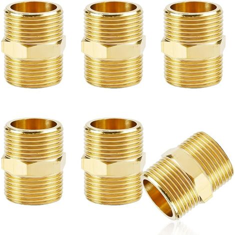 Mamelon Laiton Double Mâle G3/4" Filetage Extérieur en Laiton Mamelon (1/5)