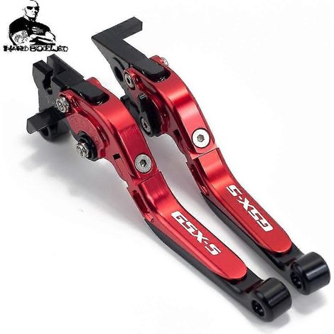 Für Suzuki GSX S750 GSXS GSX-S GSX S 750 GSXS750 2011–2022 Motorradzubehör: Verstellbare Brems- und Kupplungshebel, Lenker – ROT A
