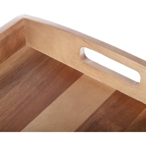 Plateau de service en acacia 510 x 350 x 70 mm - (1/4)