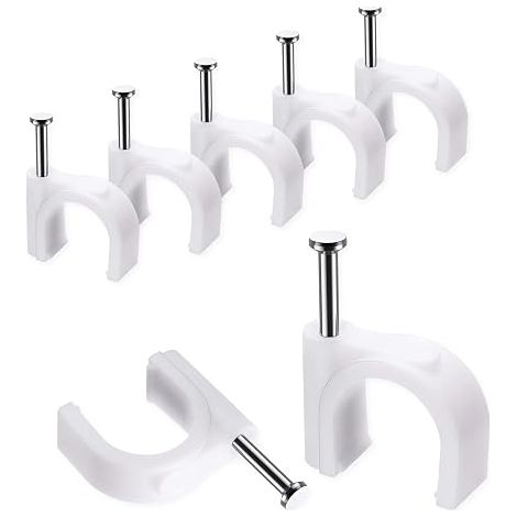 100 fascette stringicavo rotonde bianche - robuste e resistenti - fascette stringicavo da 10 mm - AquaForge (1/5)