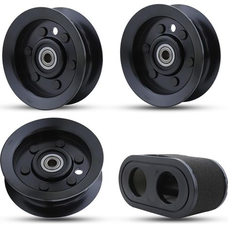 3 pièces poulie folle plate 106-2175 remplacement pour Toro 106-2175 132-9420 poulie folle plate pour Toro Timecutter SS5000 SS5060 12901 Z4200 Z5000 ZTR 50 tondeuse avec filtre à air (1/5)