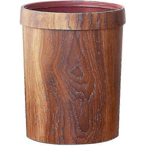 1 poubelle rétro pour la maison, conteneur à déchets créatif en plastique à motifs aléatoires (1/5)