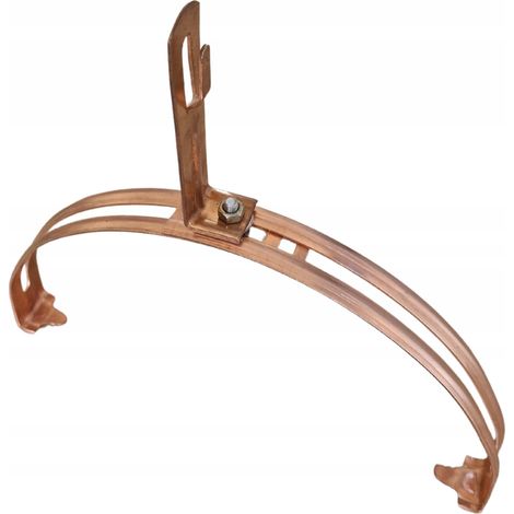 Soporte para tejas de cumbrera  Soporte universal para tejas de cumbrera con protección contra rayos ZZ COPPER CU (1/5)