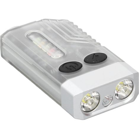 Petite lampe torche puissante avec lumière UV 365 nm, ultra-lumineuse (1000 lm), rechargeable, porte-clés LED avec aimant et buzzer. (1/5)