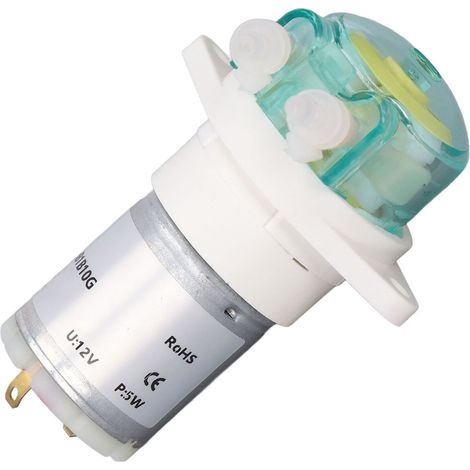 5-W-Schlauchpumpe mit geringem Durchfluss, Getriebeantrieb, Flüssigkeitsförderpumpe für Labor-Hydroponik, 122 ml/min, 12 V (1/5)