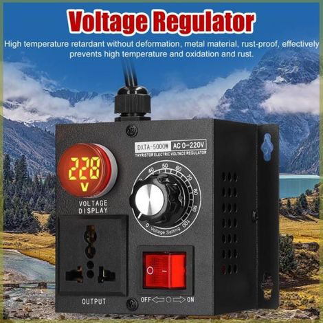 Cocosity Regulateur de Tension 5000W Regulateur de Voltage Monophase Reglable (1/5)