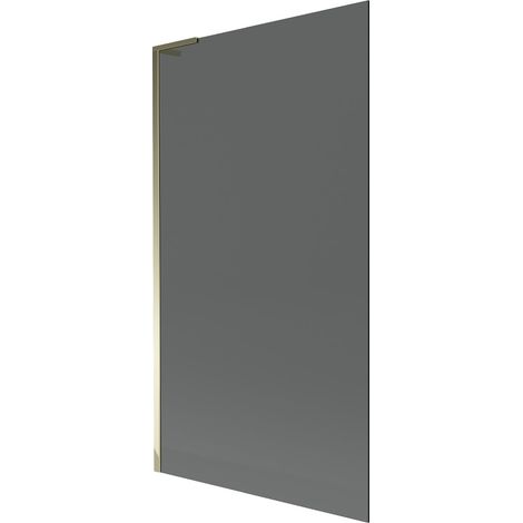 Mexen Next L Paravento Vasca da Bagno 1 Ante 100 x 150 cm, Grafite, Dorato - 895-100-000-03-40-50 (1/5)