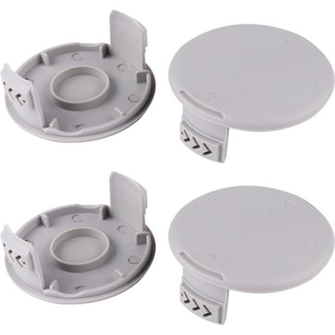 Confezione da 4 cappucci di ricambio per rocchetti di ricambio, compatibili con i tagliabordi a batteria Ryobi One+ AC14RL3A e Ryobi AC14HCA One+.