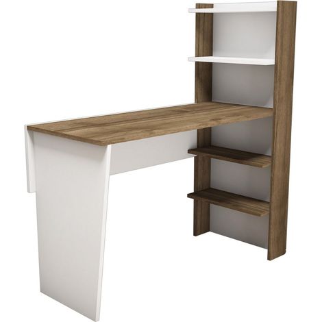 Bureau avec 4 étagères de rangement CICA (1/4)